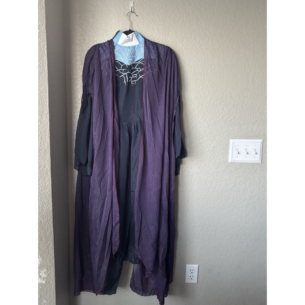 Halloween Agatha Harkness Dress+Cape Cosplay Costume Carnival Party Purple Dress